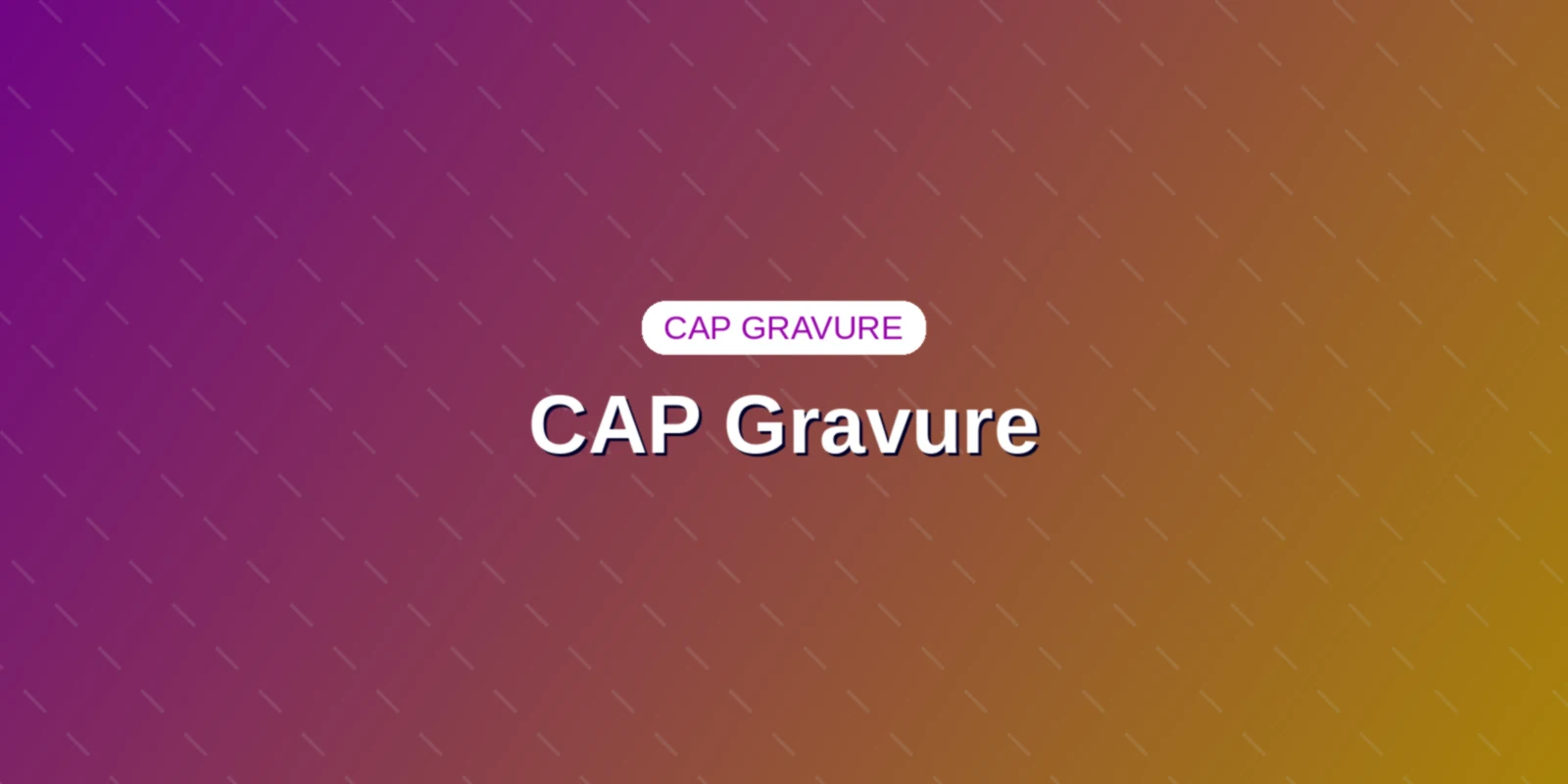 Couverture : CAP Gravure : programme officiel, options et référentiel