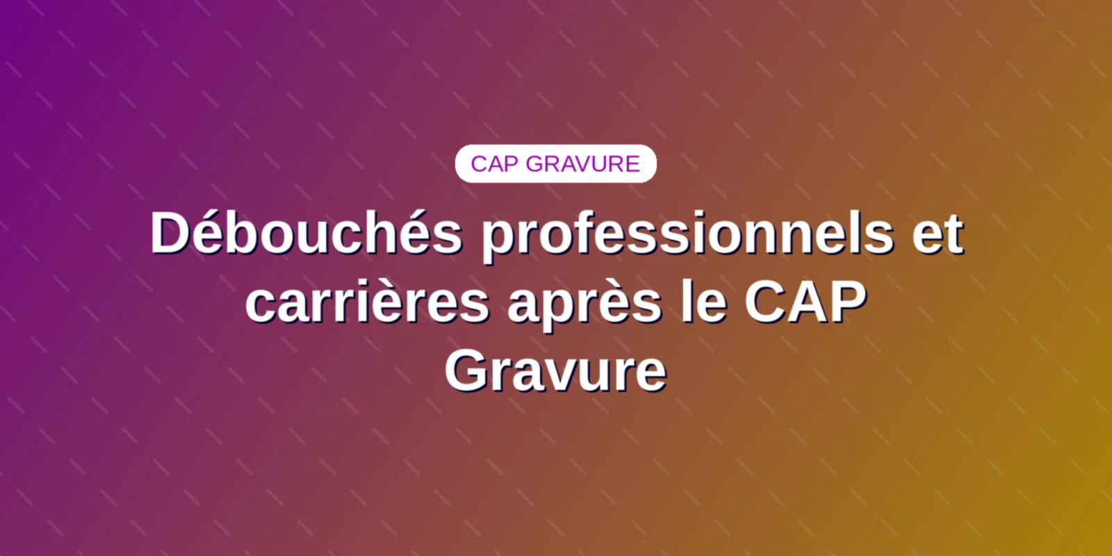Débouchés professionnels et carrières après le CAP Gravure Couverture : Débouchés professionnels et carrières après le CAP Gravure
